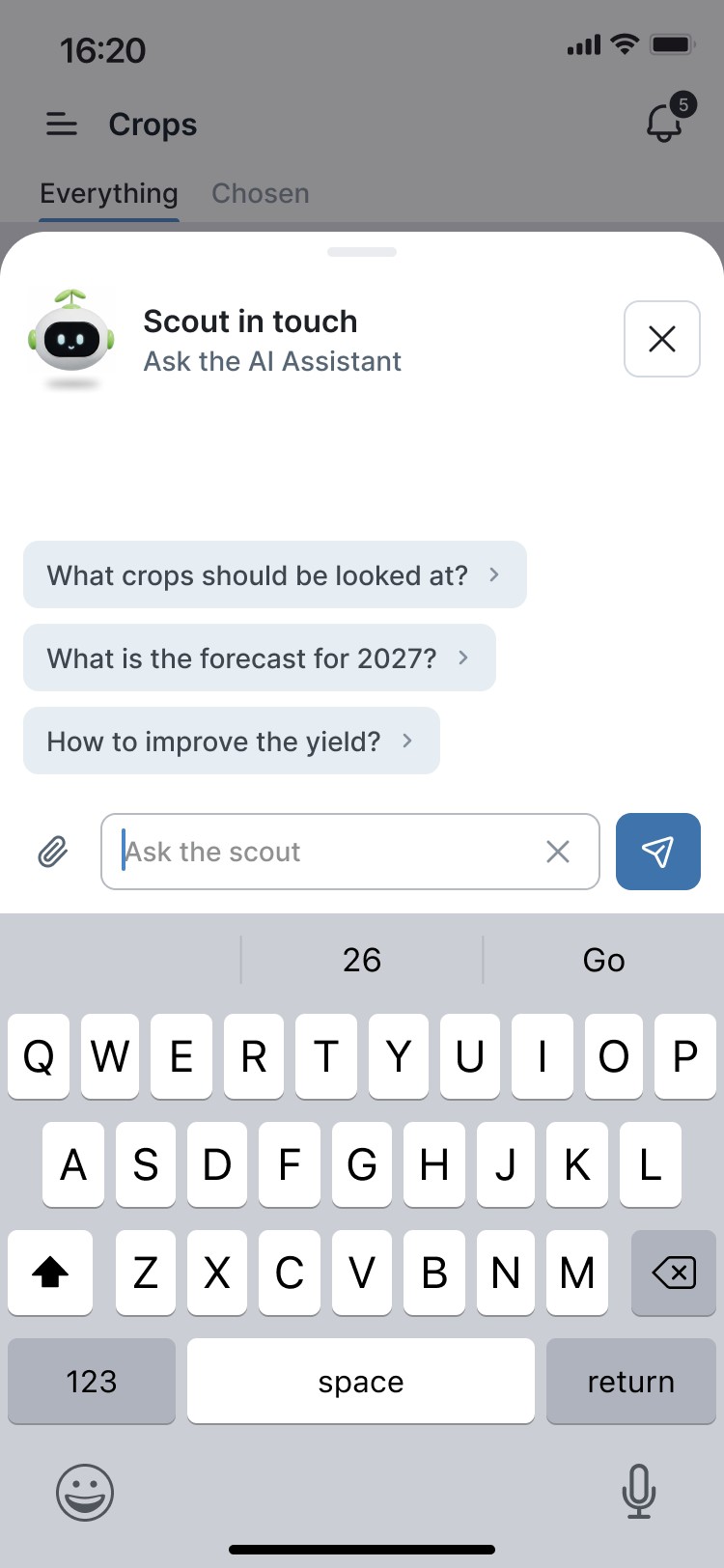 Scout in touch: AI assistant chat